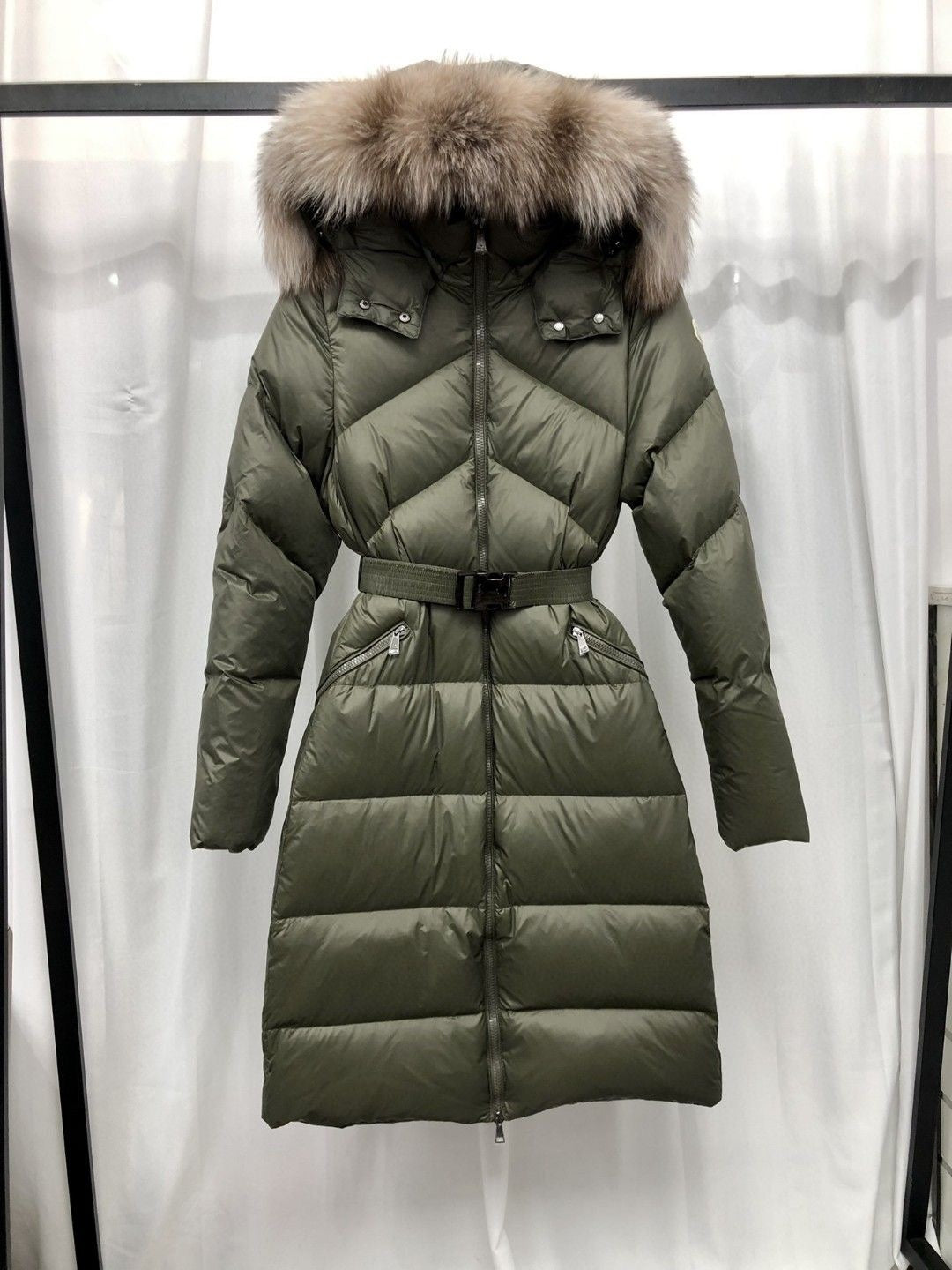Moncler Lalteron Long Down Jacket "Green"