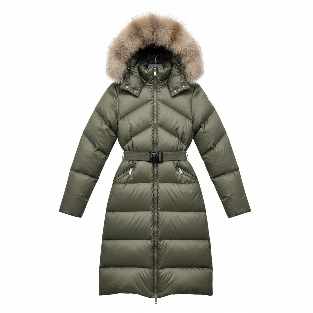Moncler Lalteron Long Down Jacket "Green"