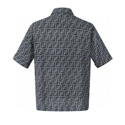 Fendi FF Monogram Short Shirt "Grey"