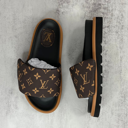 Louis Vuitton Slides "Brown-Black"