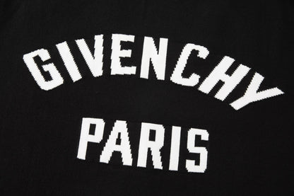 Givenchy Couture Seam Cardigan in Knit with Givenchy Paris "Black"
