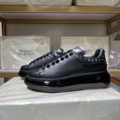 Alexander McQueen Oversized "Black Studded-Clear Sole"