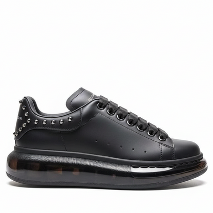 Alexander McQueen Oversized "Black Studded-Clear Sole"