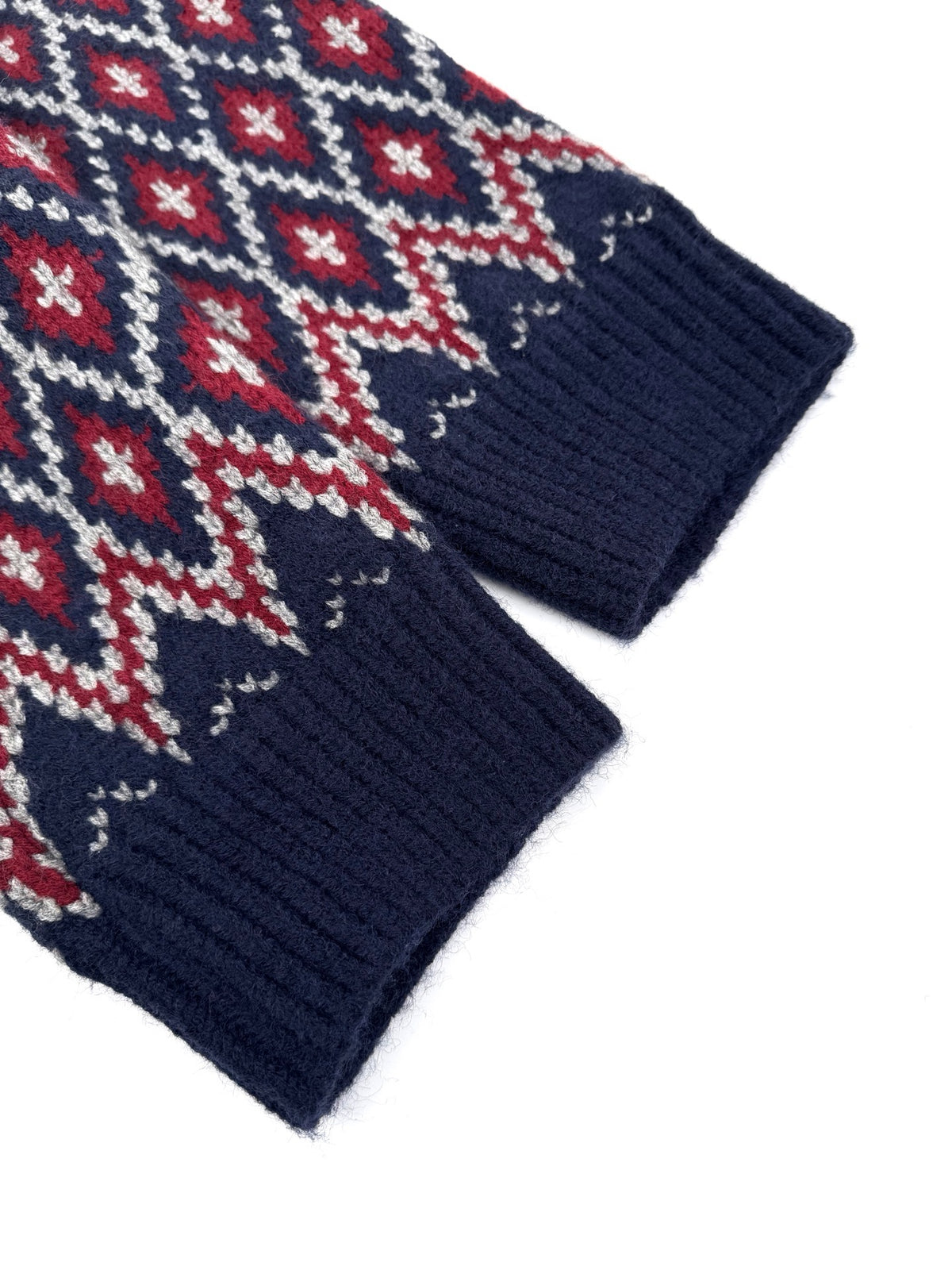 Loewe Wool Jacquard Zip-up Sweater "Blue"