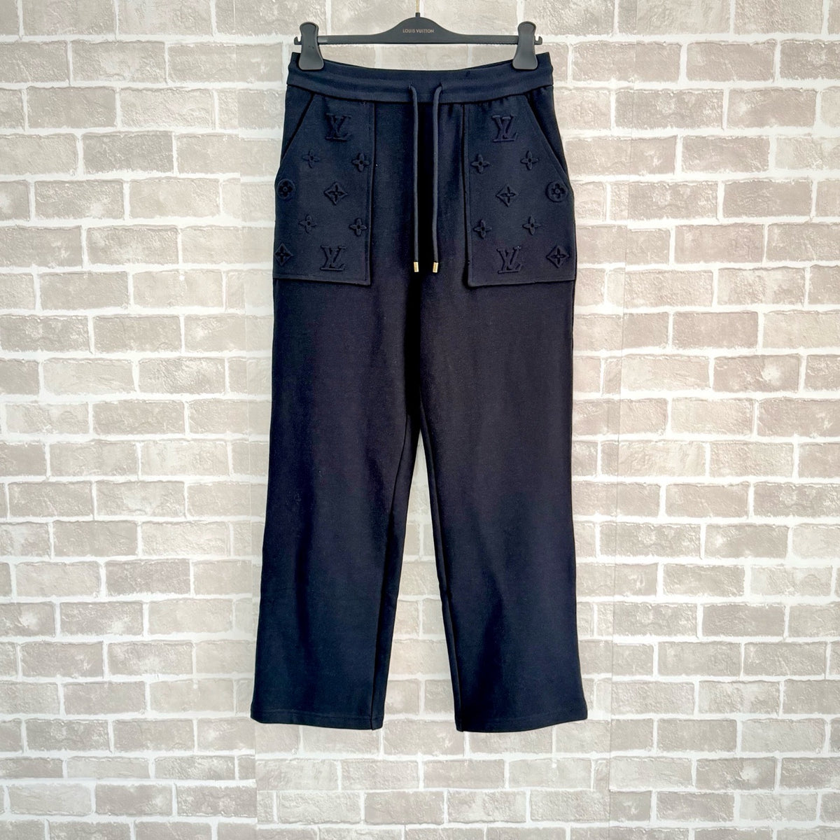 Louis Vuitton Embossed Signature Detail Pants "Dark Navy"