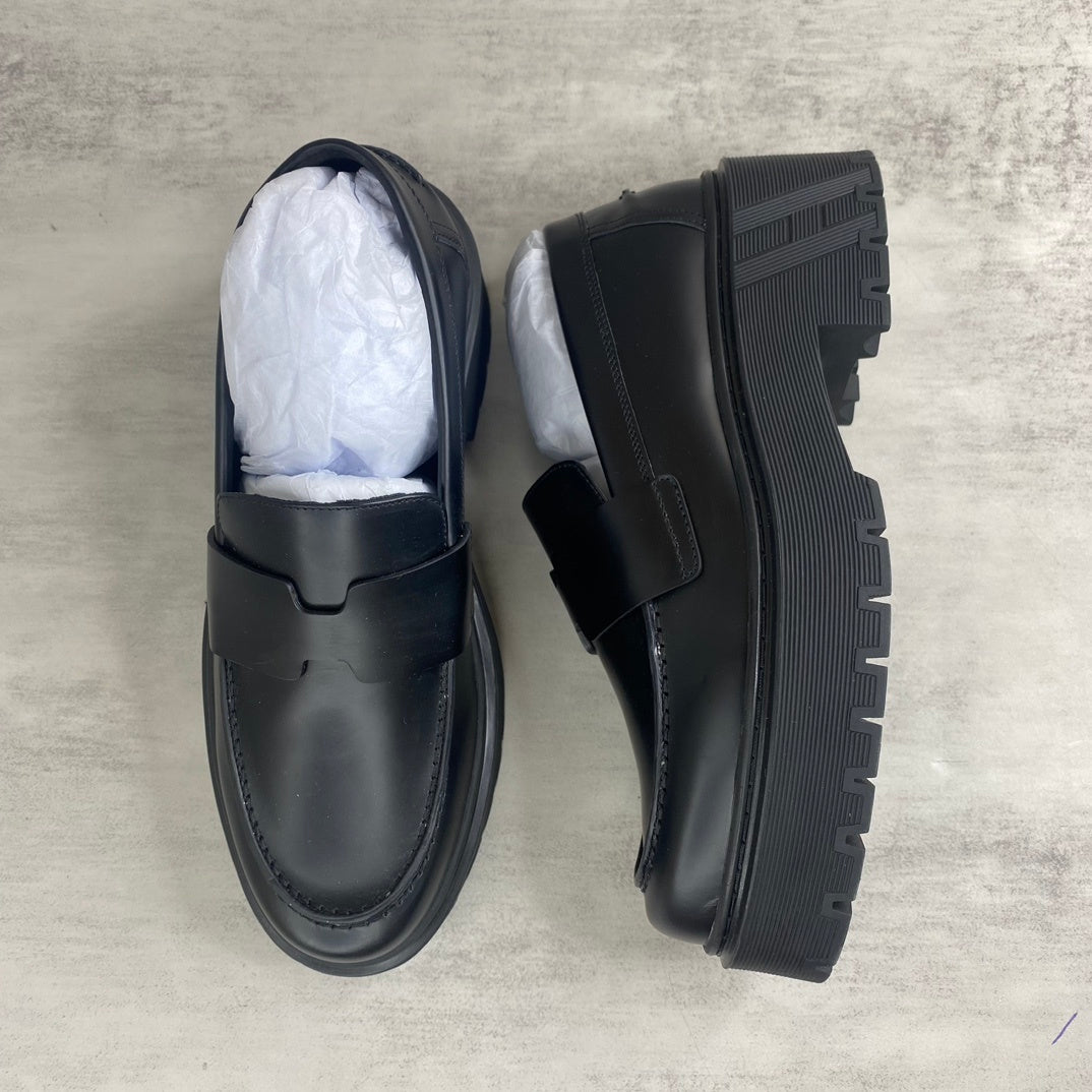 Hermes Leather Loafers "Black"