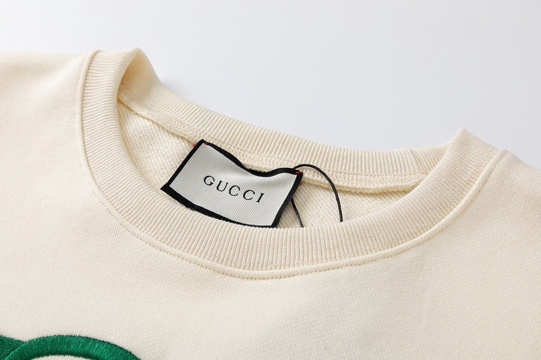 Gucci Embroided Logo Sweatshirt "Beige"