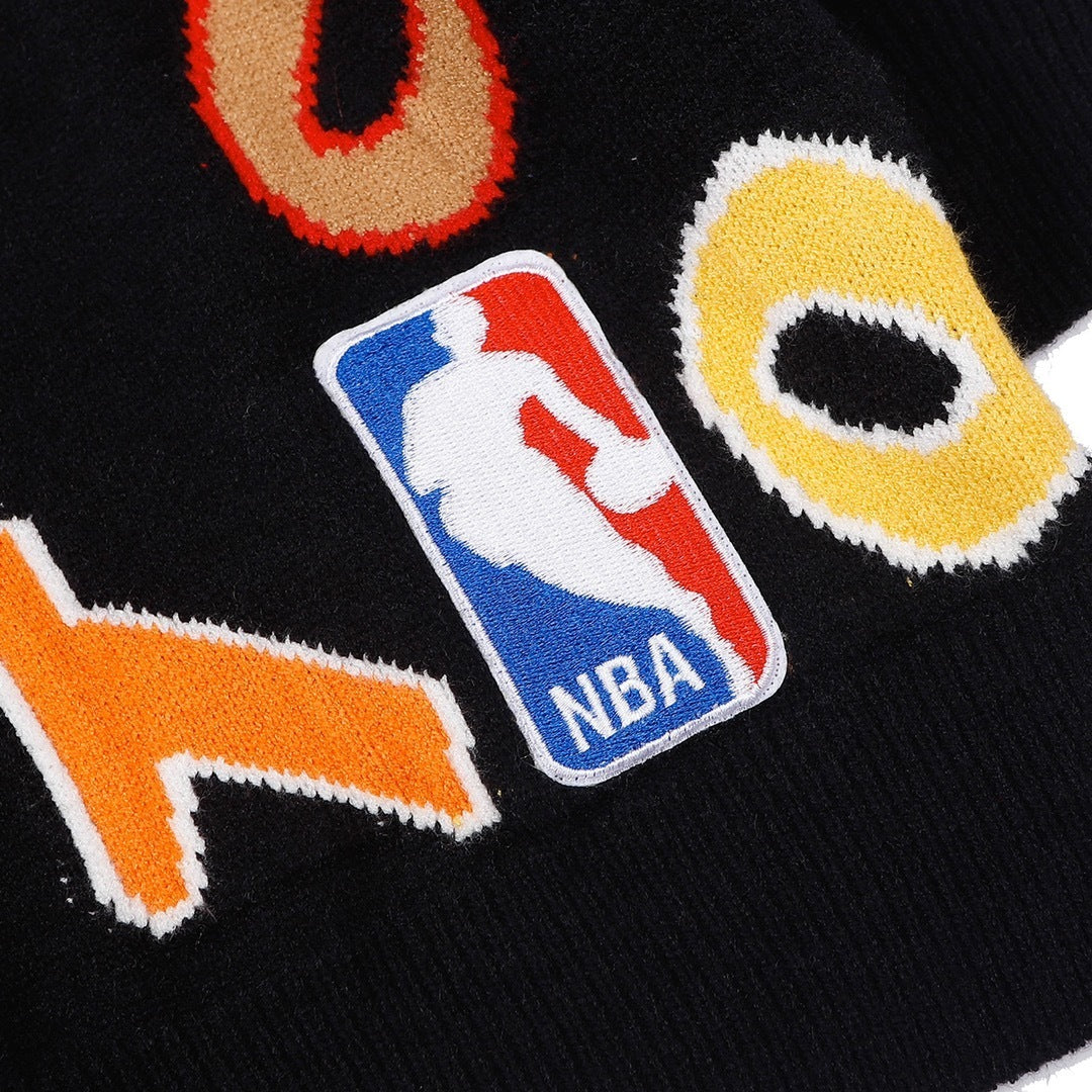 NBA x Louis Vuitton Letters Sweater "Black"