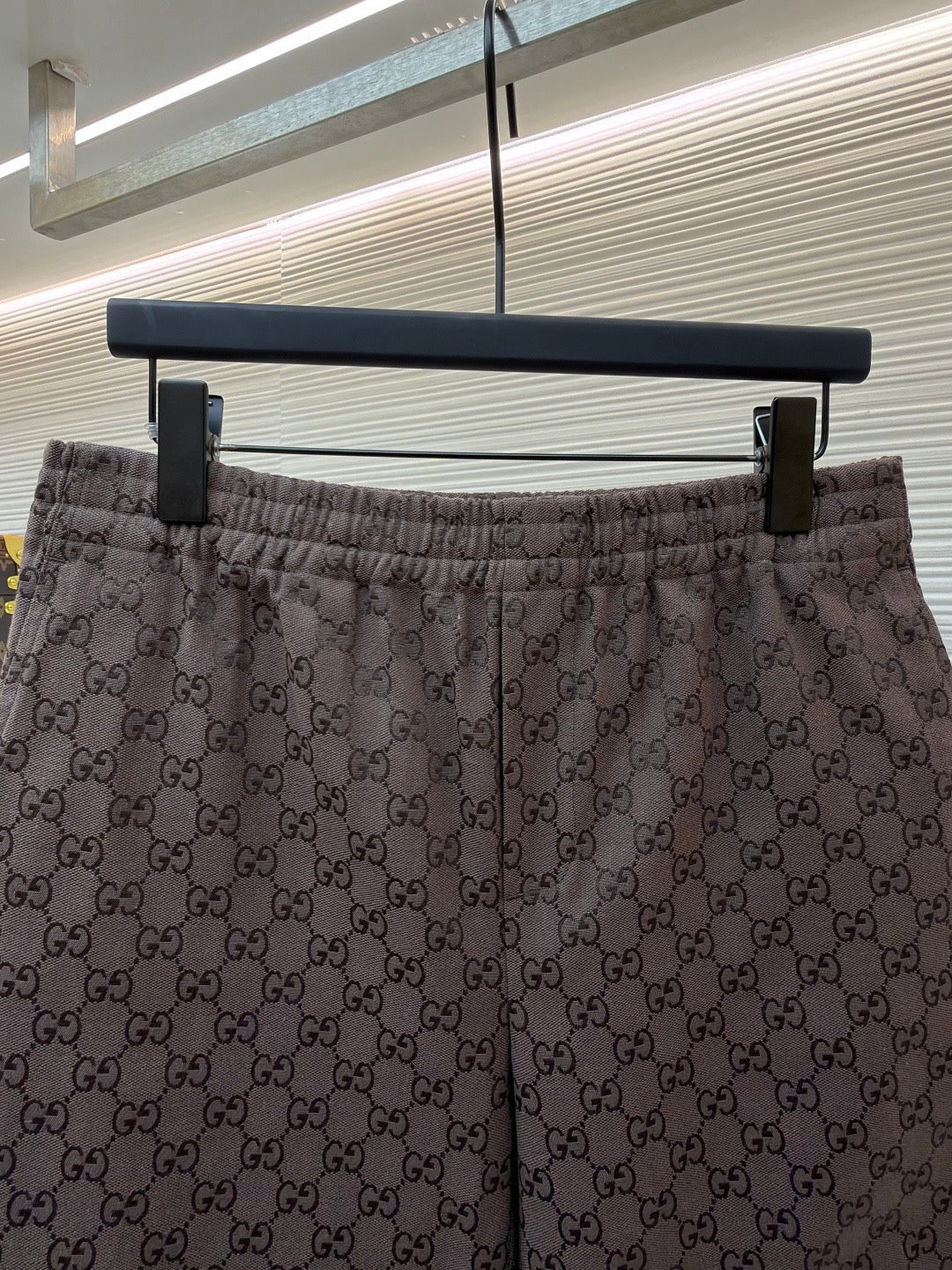 Gucci GG Canvas Linen Blend Shorts "Brown"