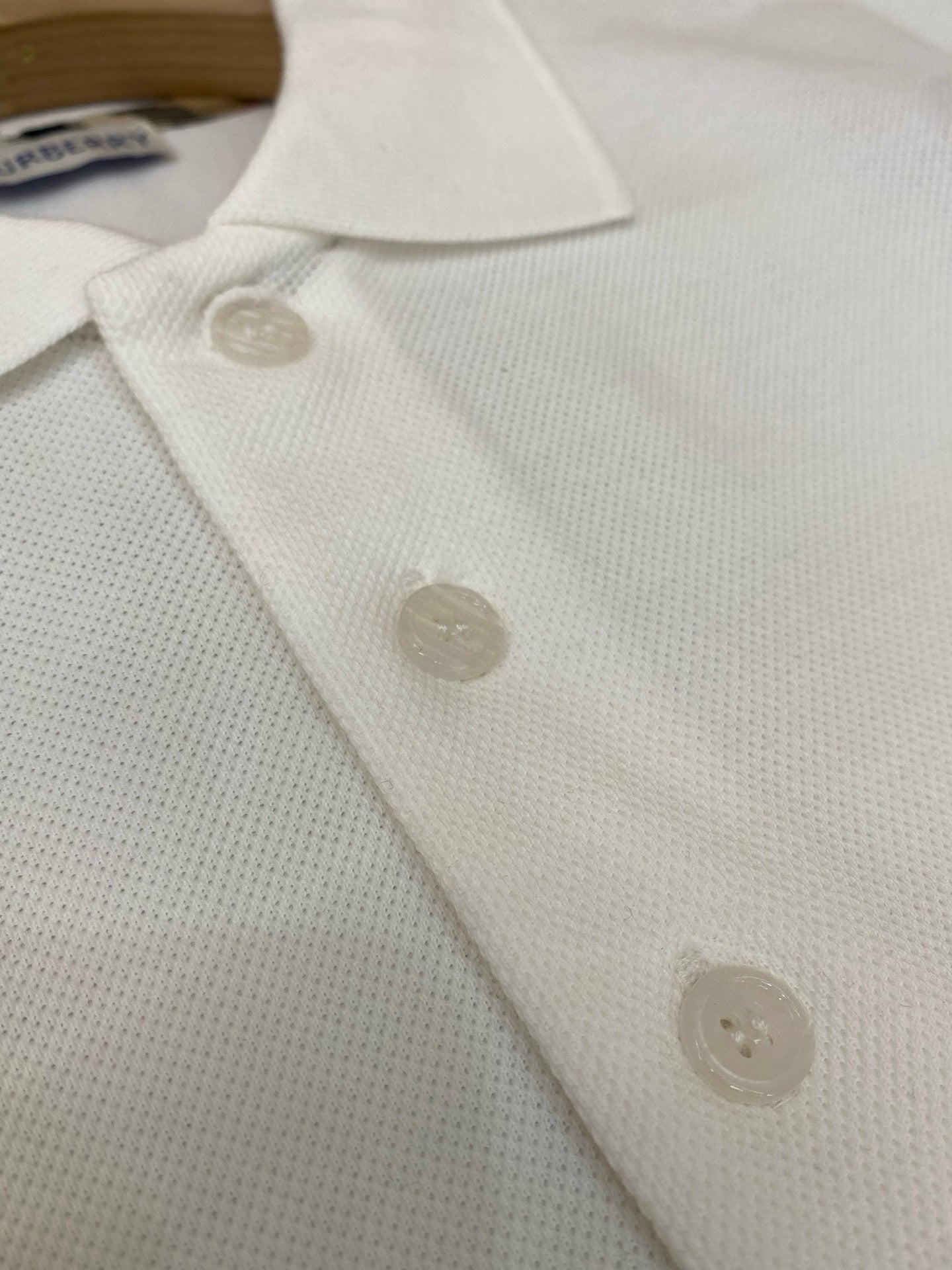 Burberry Cotton B Heart Polo T-Shirt "White"