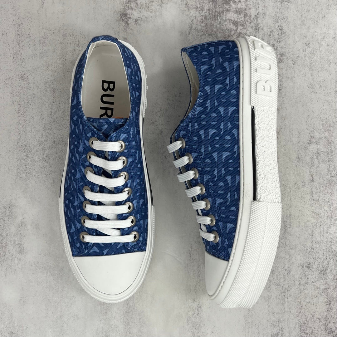 Burberry Gabardine "Blue Monogram"