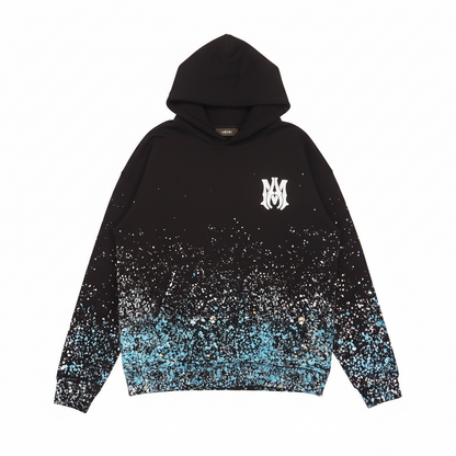Amiri Crystal Painter Hoodie "Black-Blue-White"