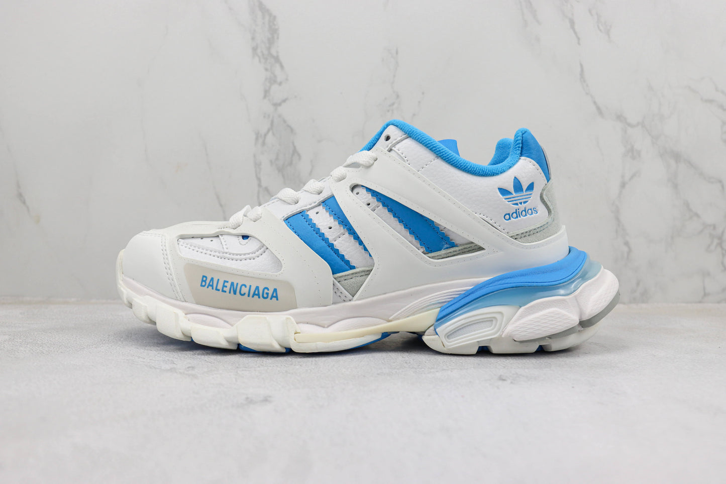 Balenciaga x Adidas Track "White-Light Blue"