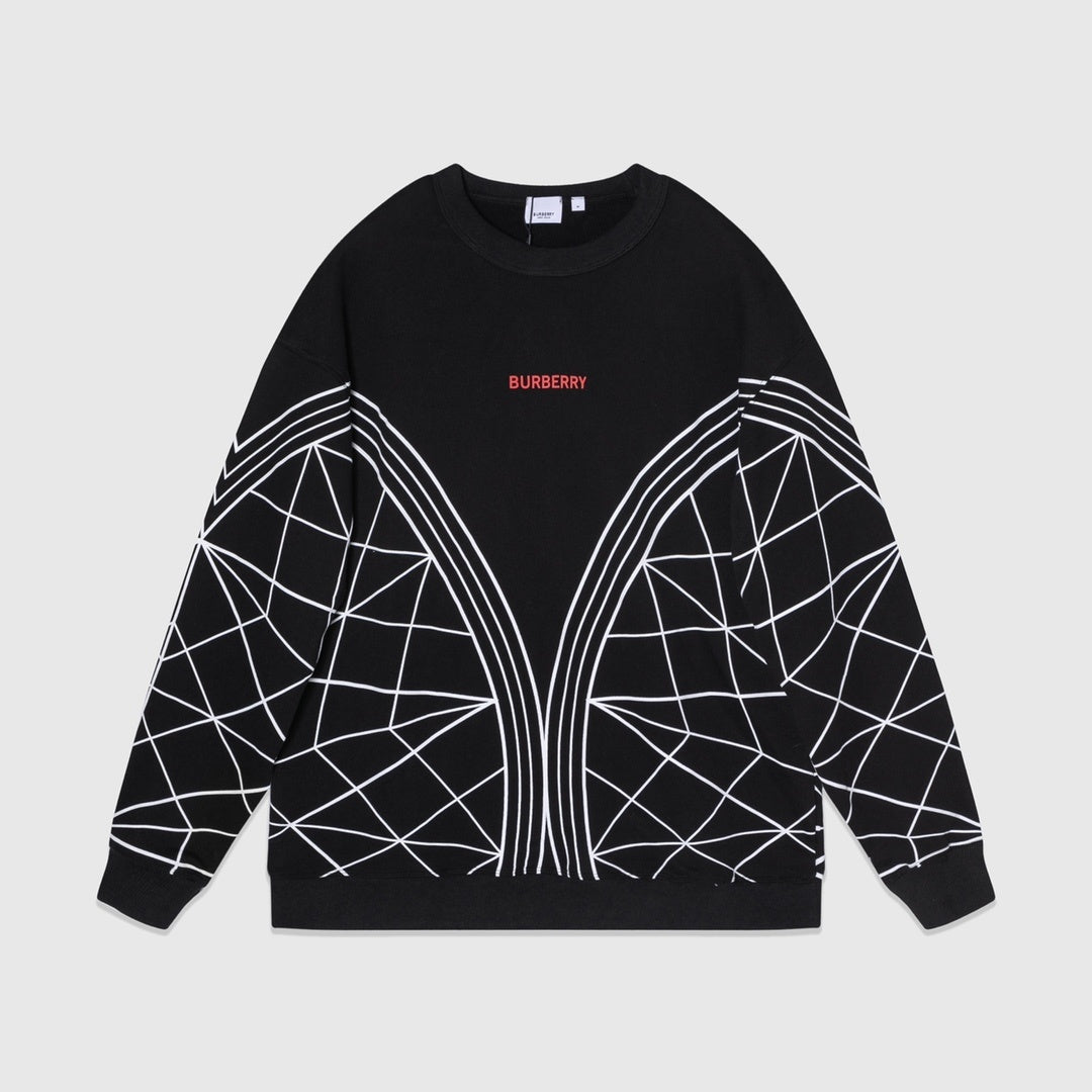 Burberry Sweatshirt "Black-White-Red"