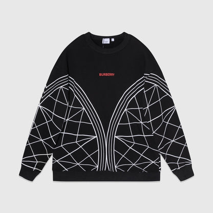 Burberry Sweatshirt "Black-White-Red"