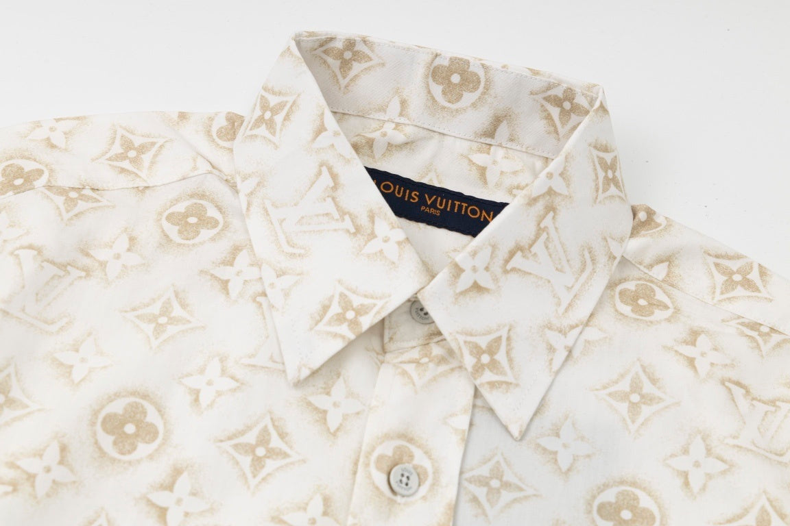 Louis Vuitton Monogram Shirt "White-Beige"