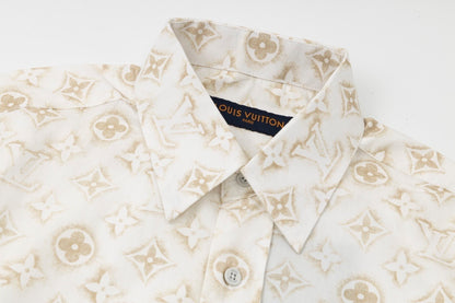 Louis Vuitton Monogram Shirt "White-Beige"