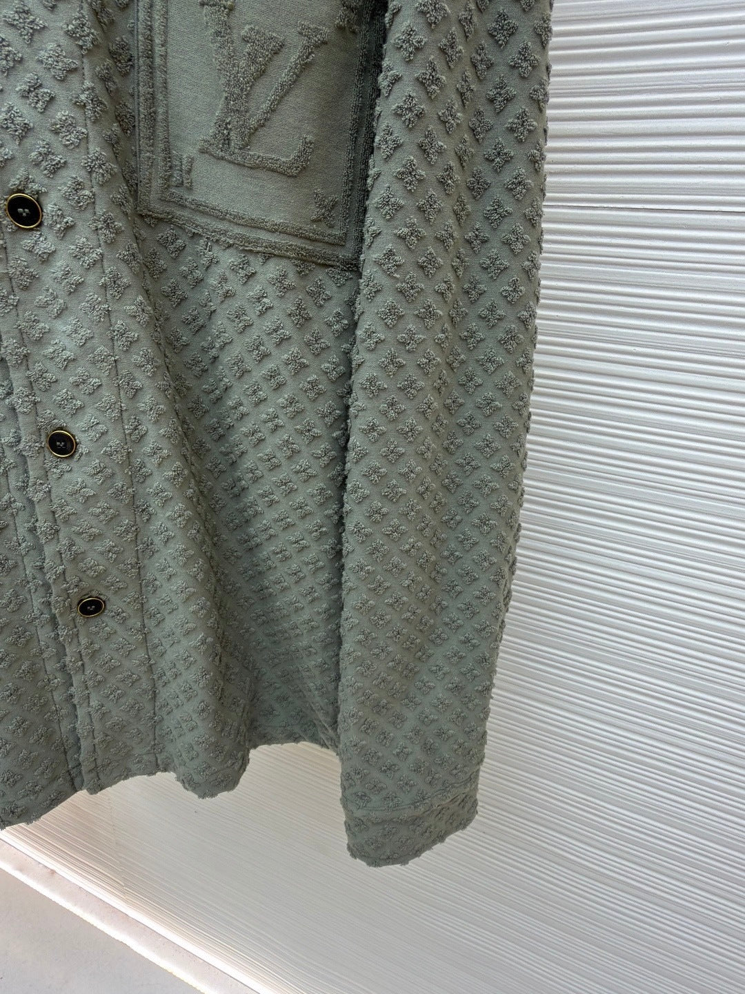 Louis Vuitton French Terry Jacquard Overshirt "New Sage"