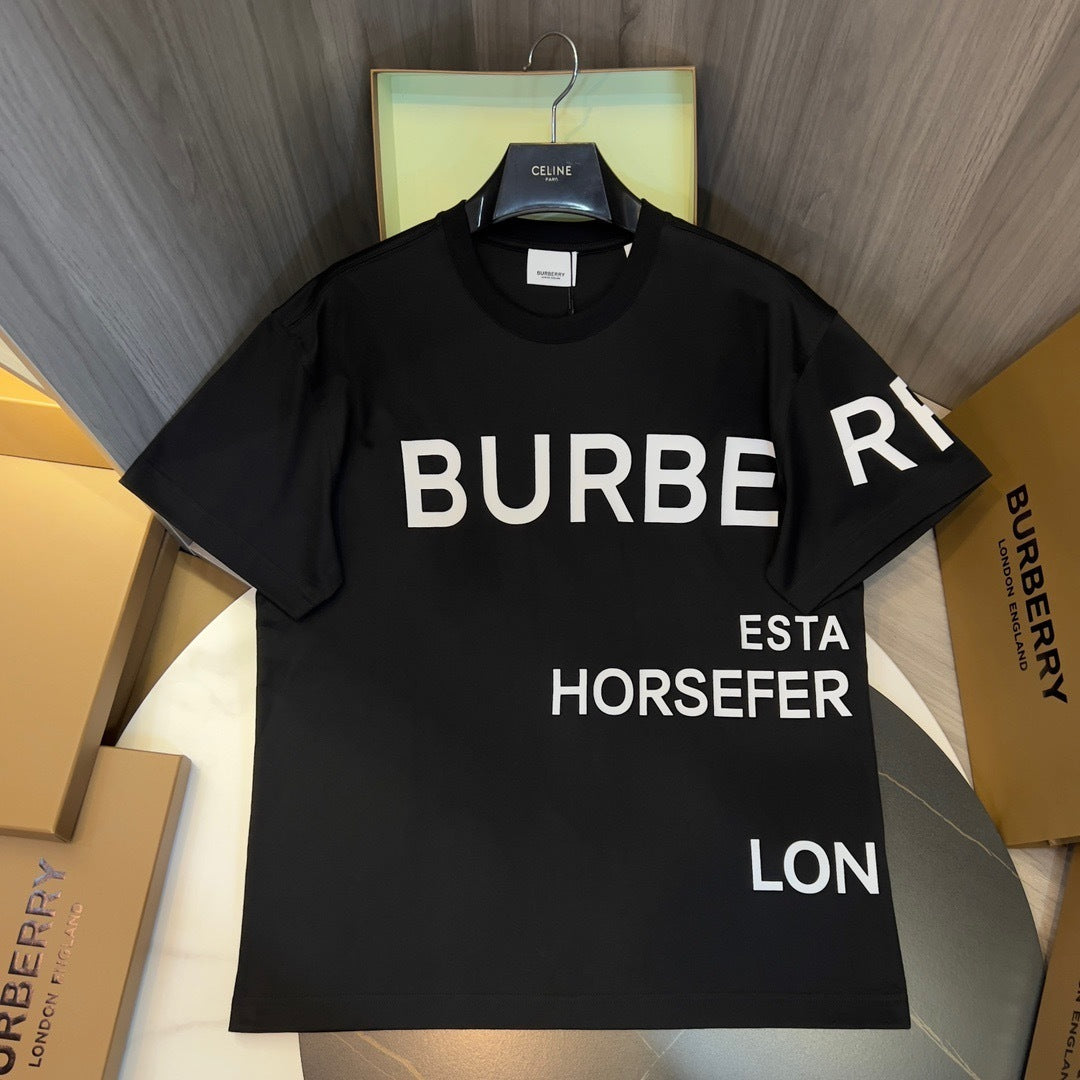 Burberry Horseferry Print Cotton T-Shirt "Black"