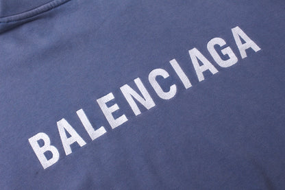 Balenciaga Hoodie "Blue-White"