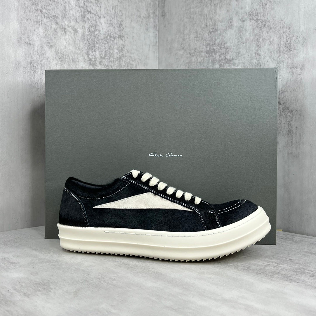 Rick Owens DRKSHDW Low "Black Fur"