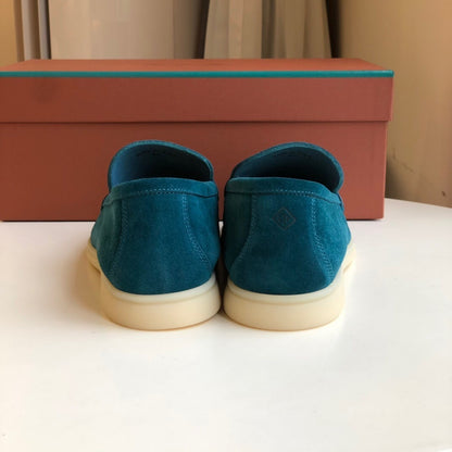 Loro Piana Summer Walk Loafers "Cyan"