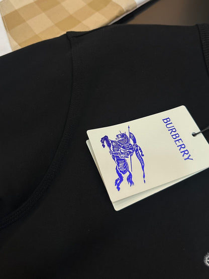 Burberry Logo Cotton Blend Sweatshirt "Black"