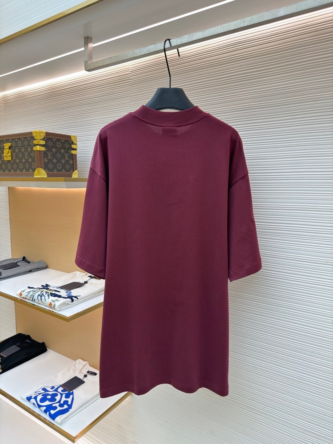 Balenciaga Nano BB T-Shirt "Burgundy"