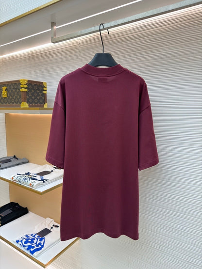 Balenciaga Nano BB T-Shirt "Burgundy"