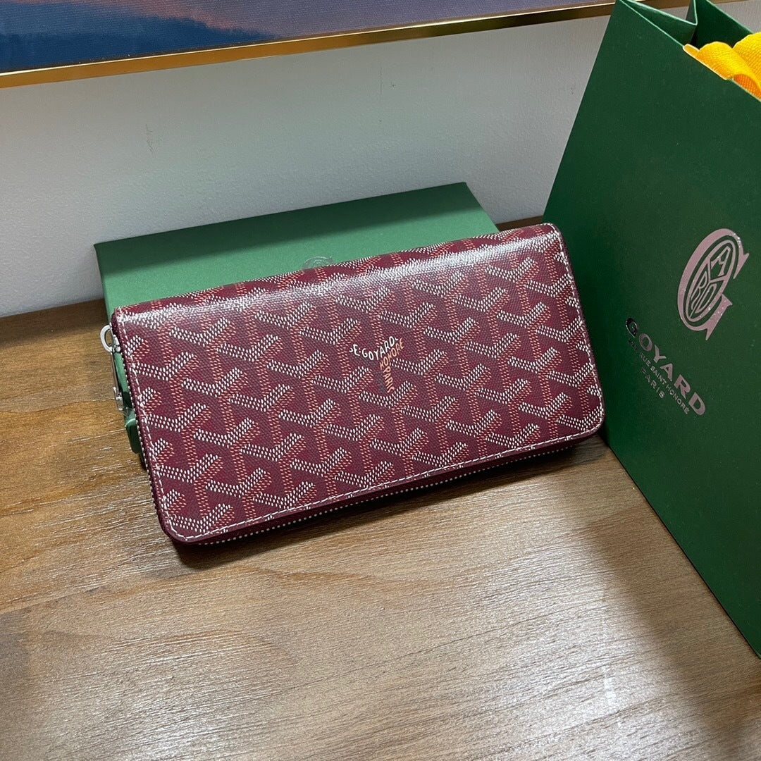 Goyard Matignon GM Wallet "Burgundy"