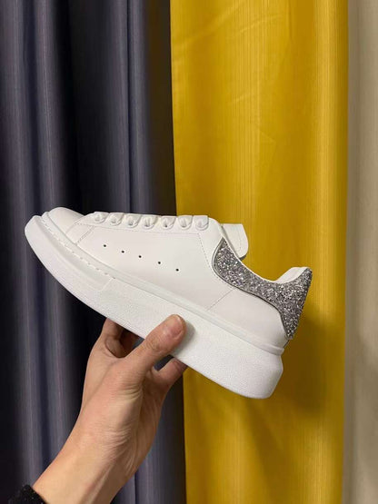 Alexander McQueen Oversized "White-Silver Glitter"