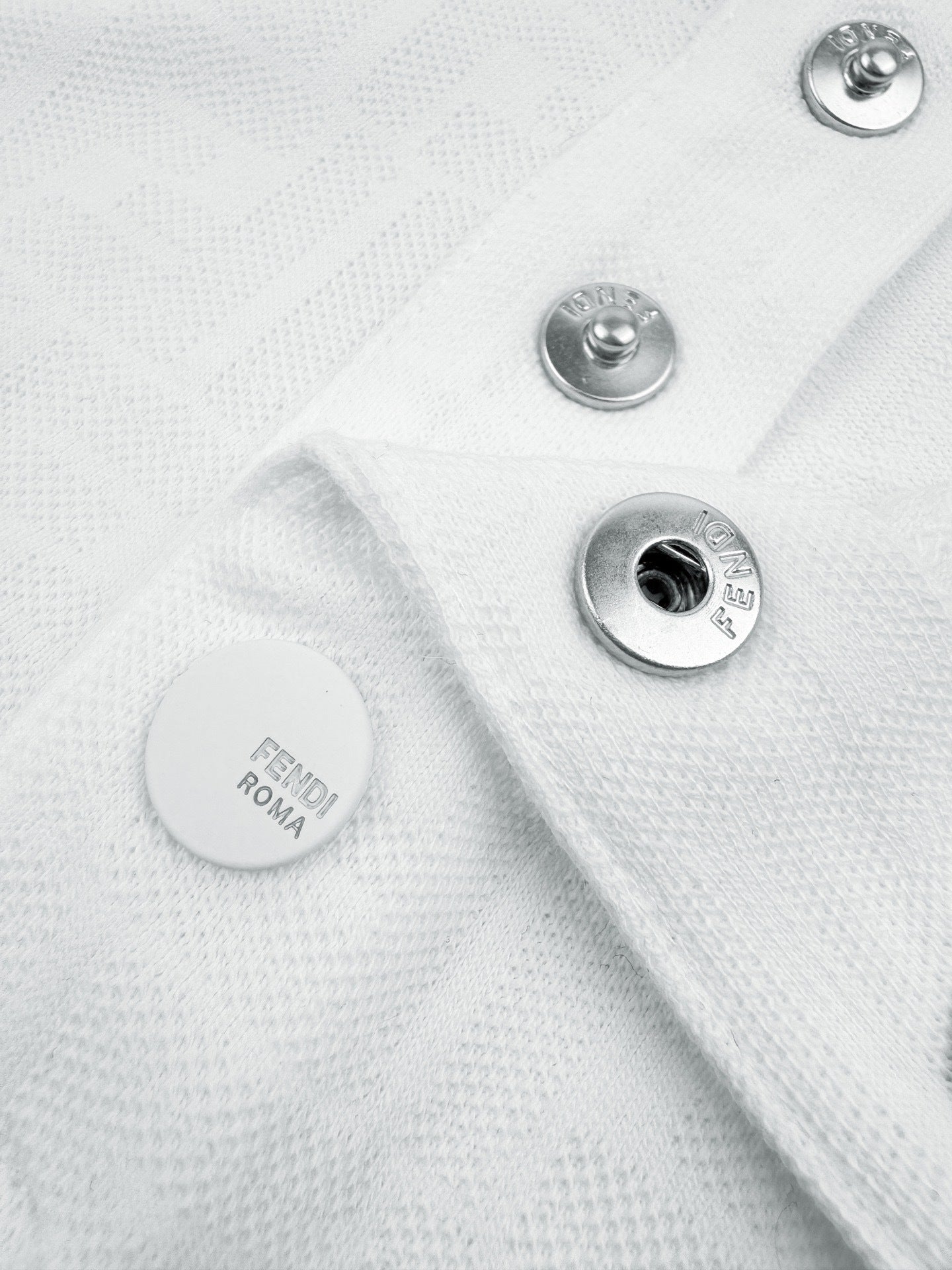 Fendi FF Monogram Polo T-Shirt "White"