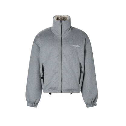 Miu Miu Fleece Down Jacket "Grey"