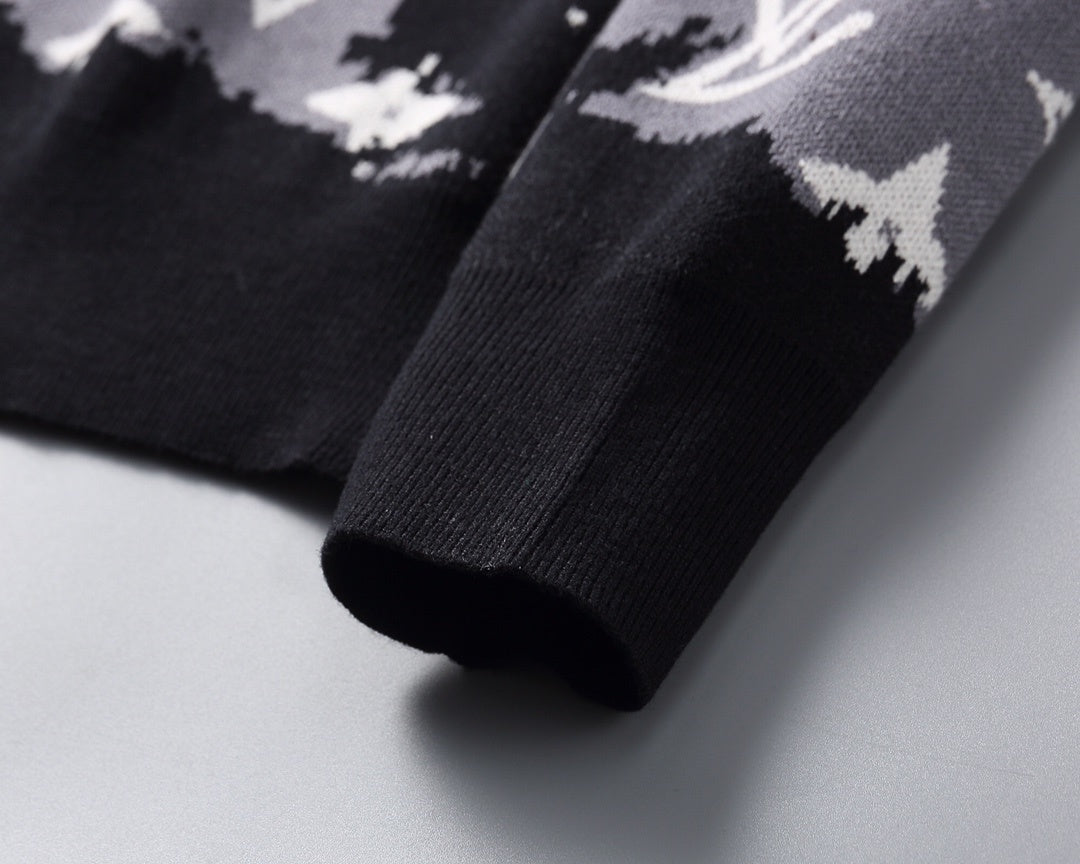 Louis Vuitton Sweater "Grey-White-Black"