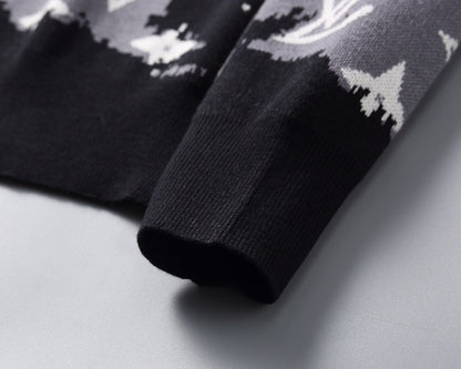 Louis Vuitton Sweater "Grey-White-Black"
