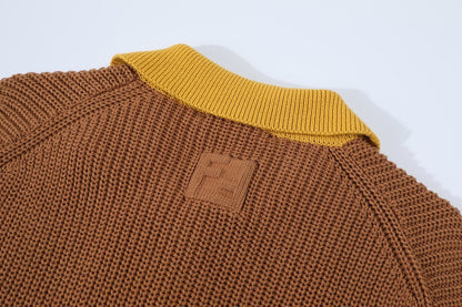 Fendi Cotton Knit Polo T-Shirt "Multicolour"