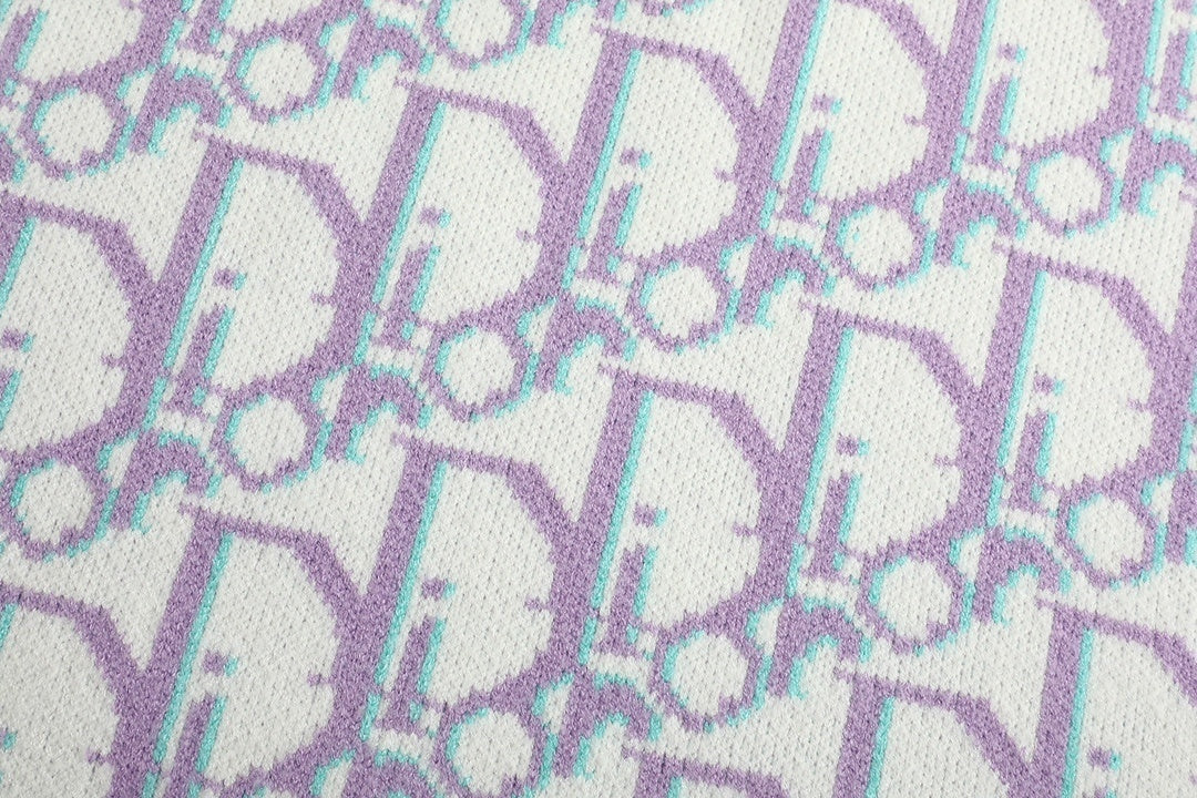 Diot Sweater "White-Purple-Blue"