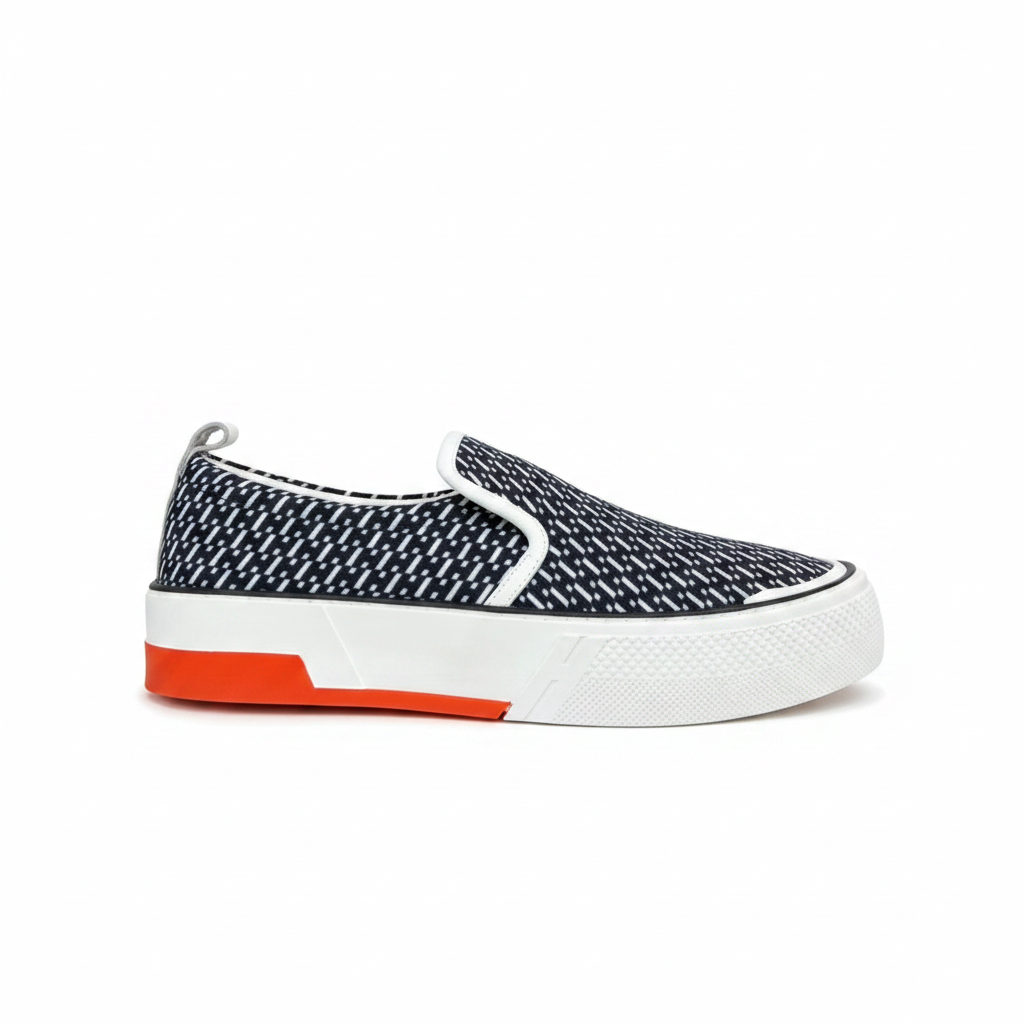 Hermes Gliss Slip-On "Black-White"