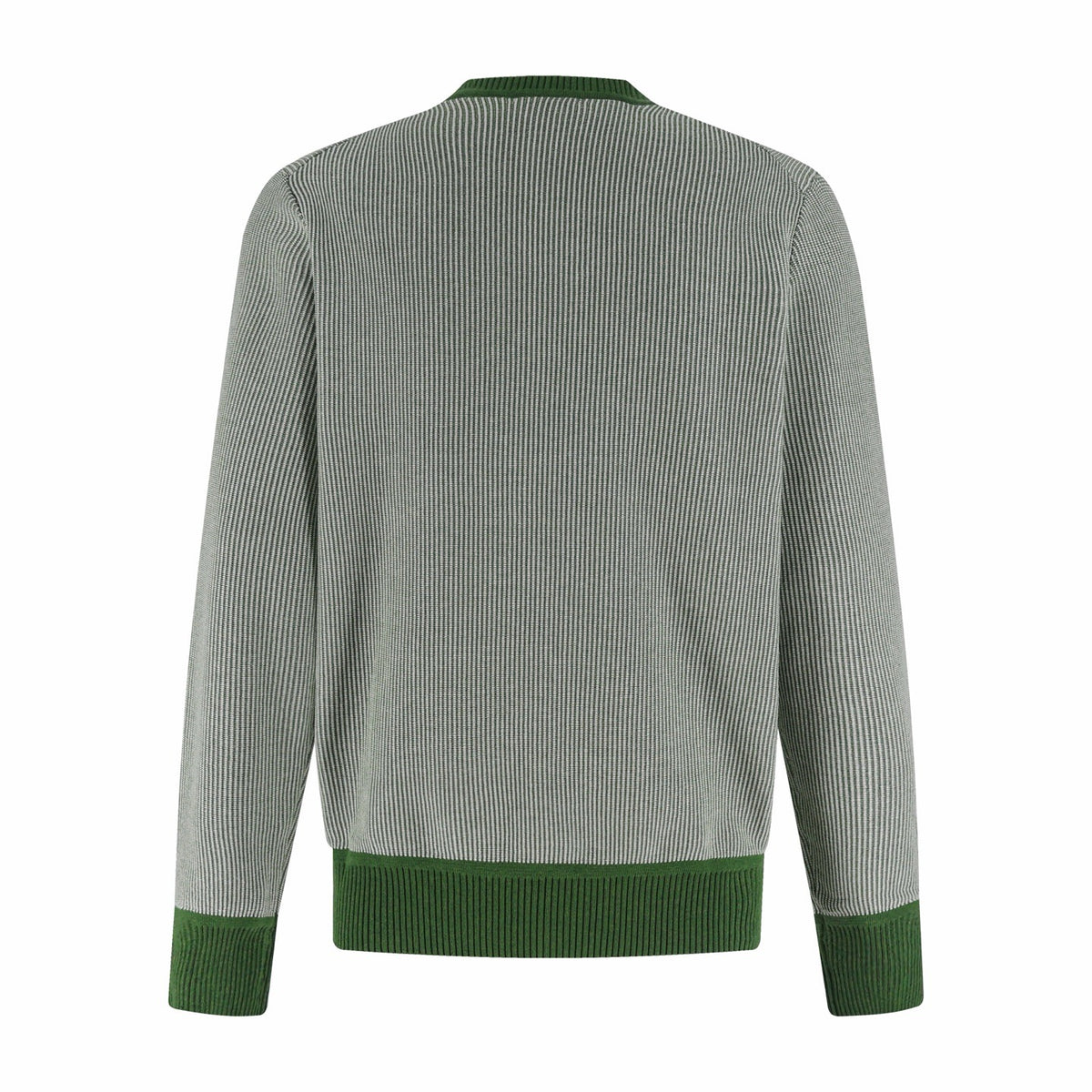 Moncler Leather Logo Cotton Sweater "Dark Green"