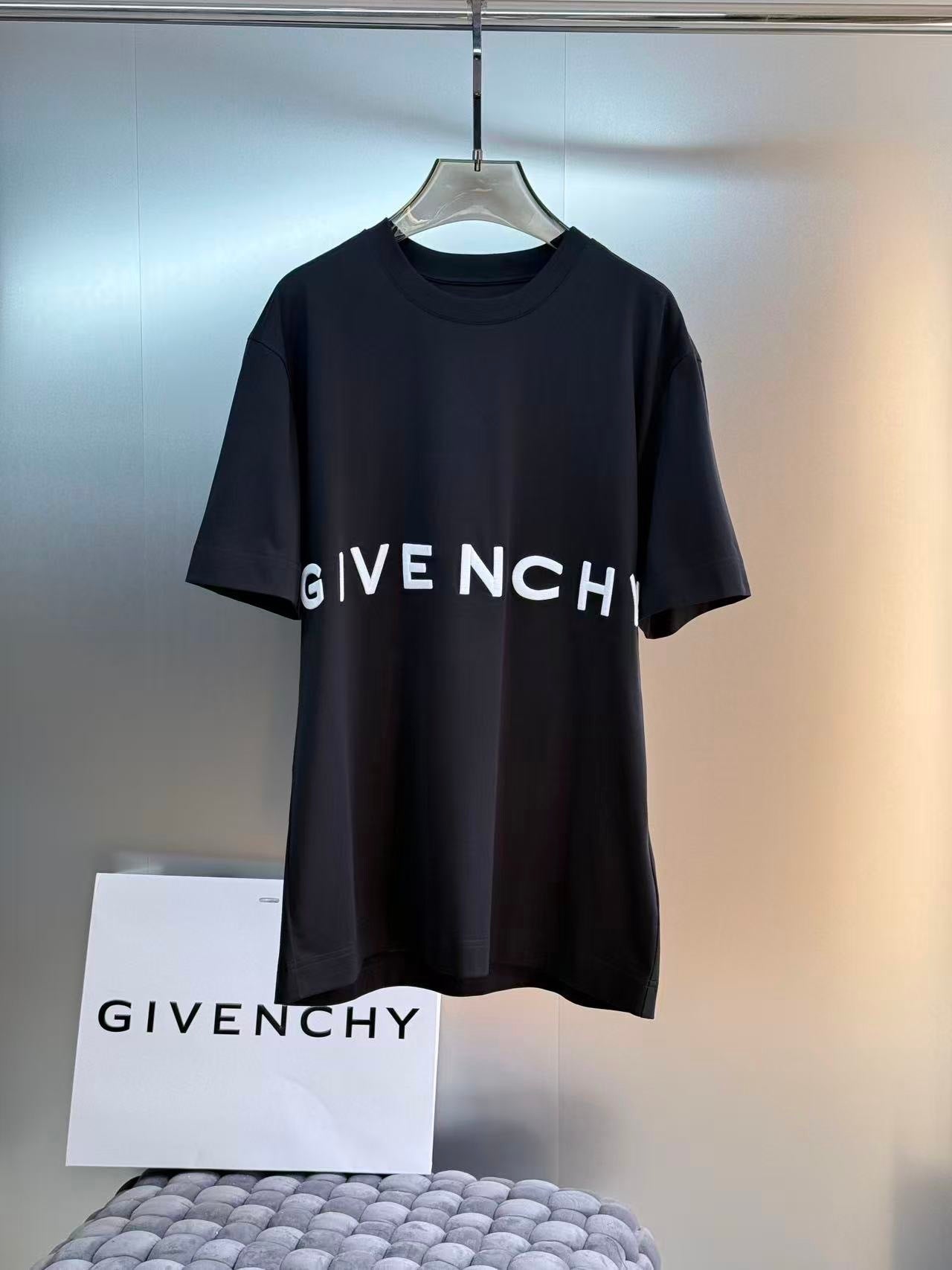 Givenchy Embroidered Logo T-Shirt "Black"