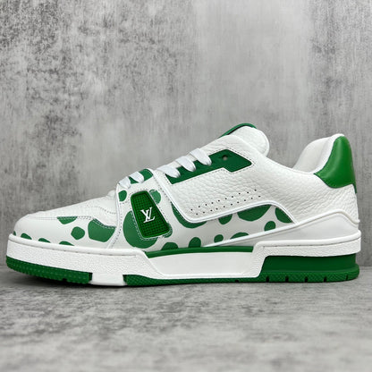 Louis Vuitton x Yayoi Kusama Trainers "Green-White"