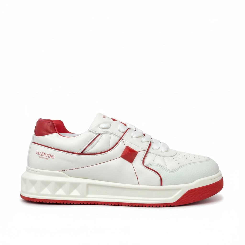 Valentino Garavani One Stud "White-Red"