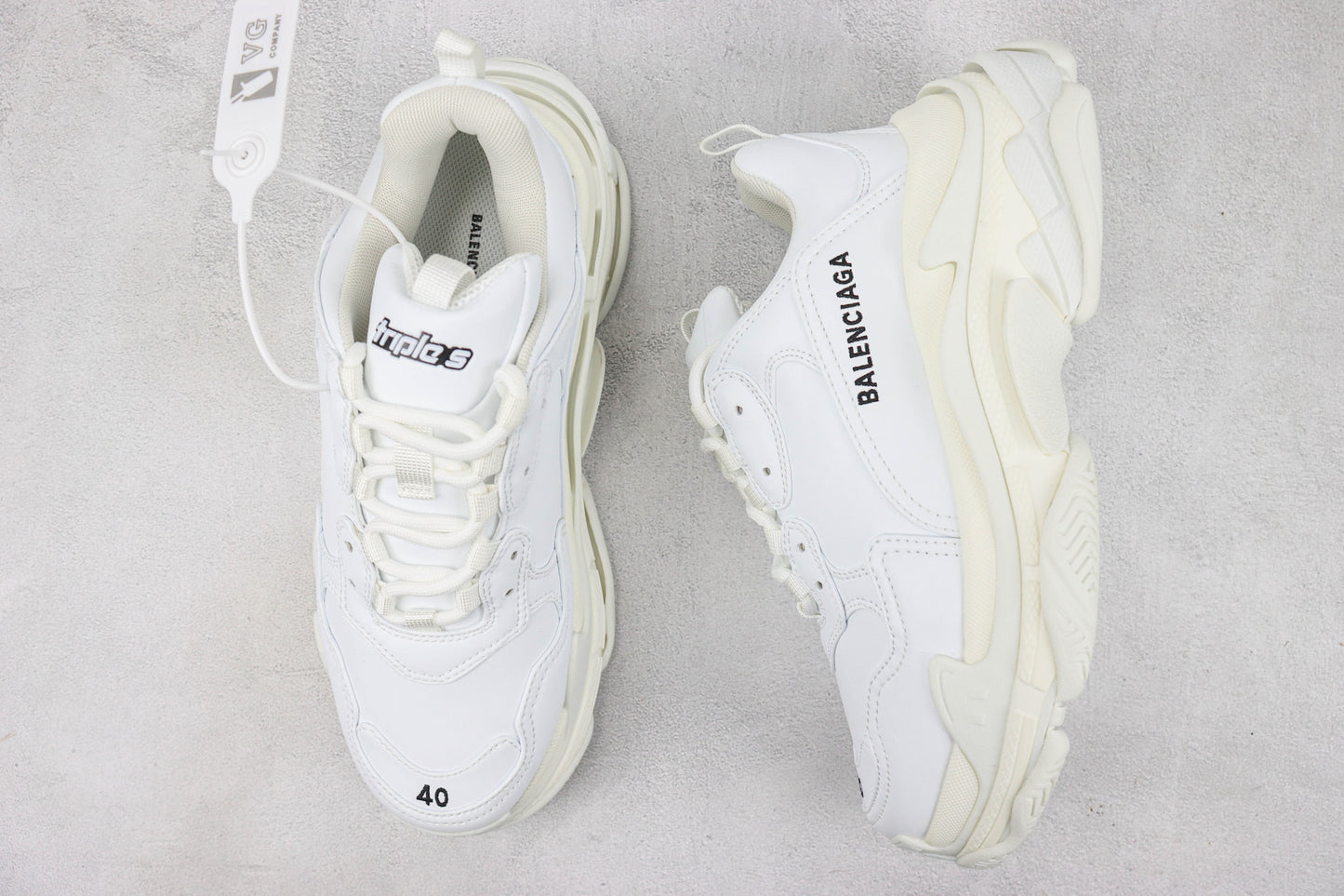 Balenciaga Triple S "White-Black Logo"