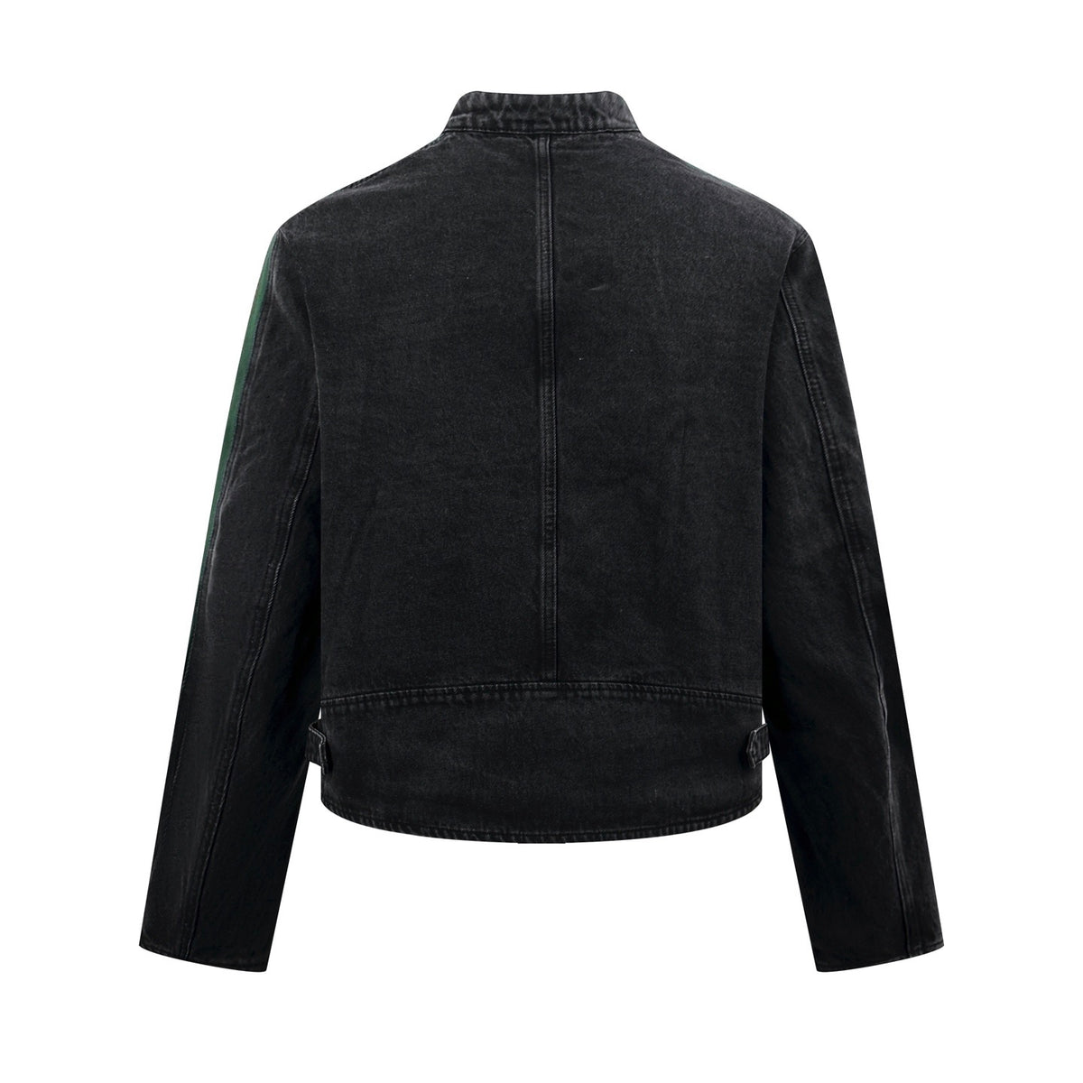 Gucci Denim Biker Jacket with Web Detail