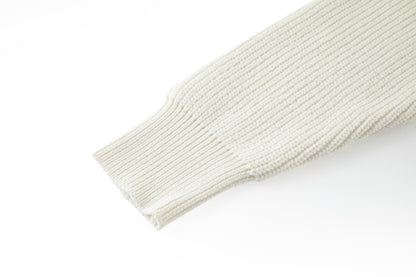 Louis Vuitton Embroidered Signature Cashmere Crewneck "Milky White"