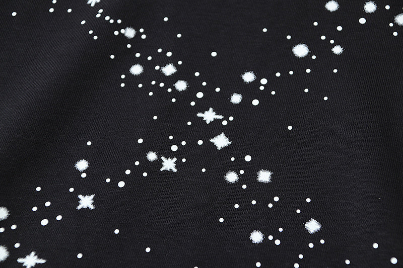 Off-White Bling Star Arrow Motif Hoodie "Black"