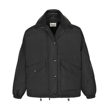Miu Miu Cropped Down Jacket "Black"