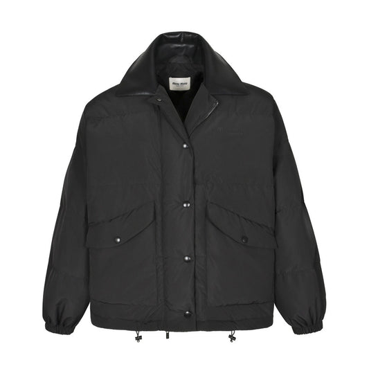 Miu Miu Cropped Down Jacket "Black"