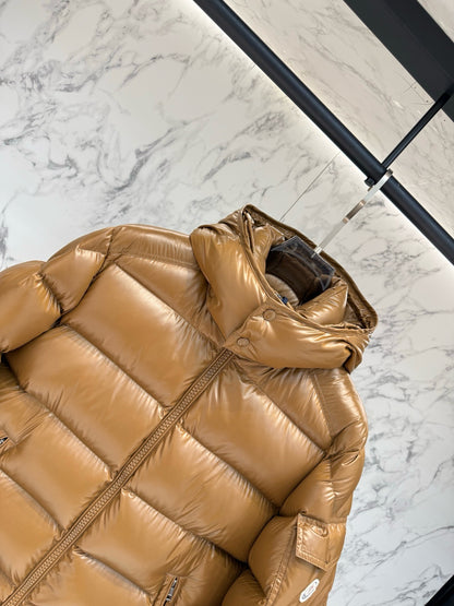 Moncler Maya Hooded Short Down Jacket "Beige"