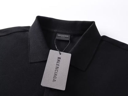 Balenciaga Laurel Polo T-Shirt "Black-Red"